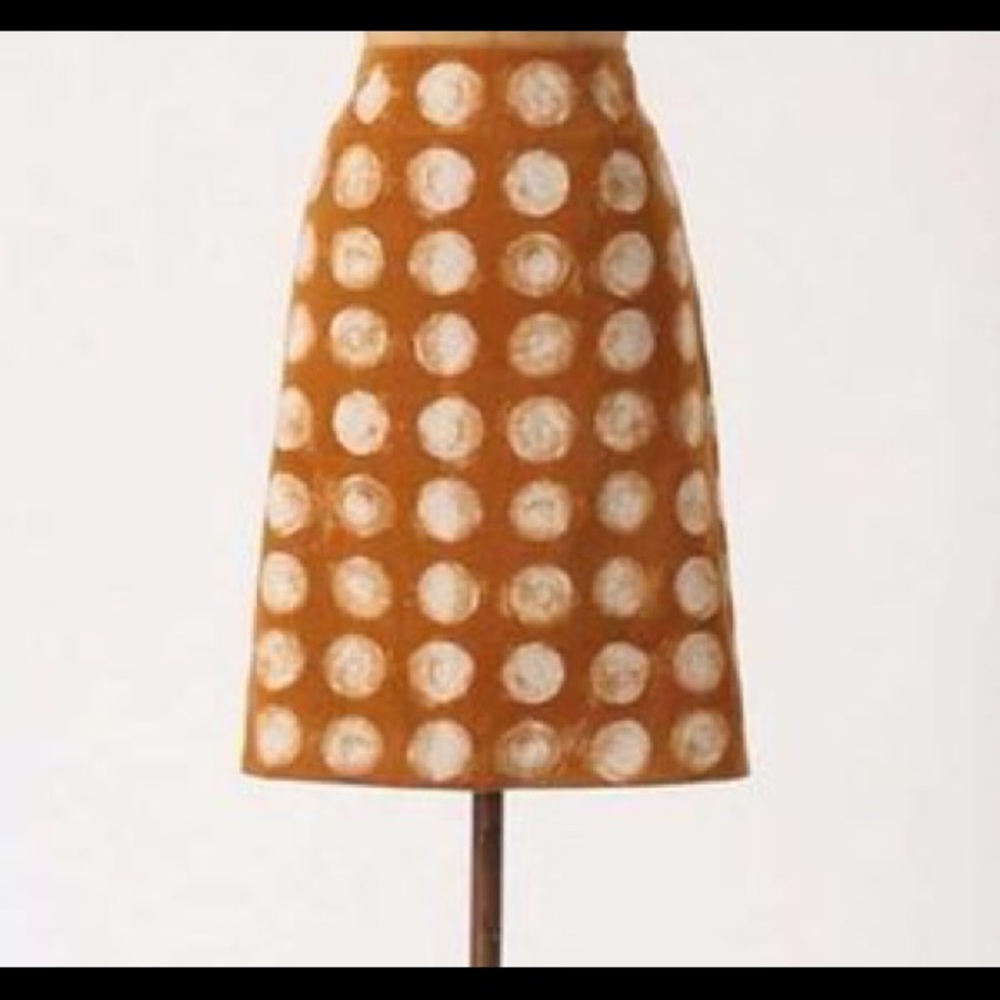 Maeve corded dots pencil skirt